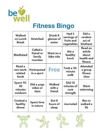 Fitness Bingo